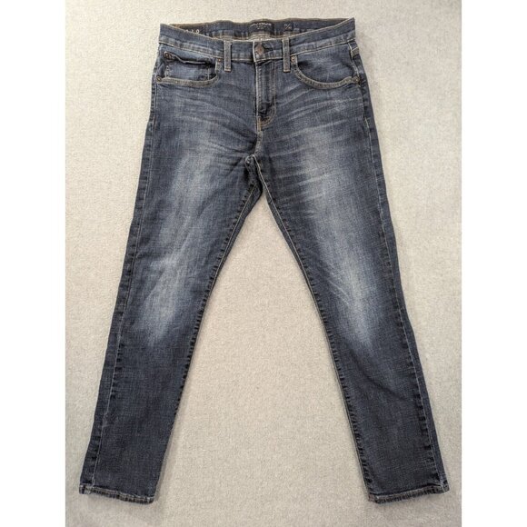 Lucky Brand Other - Lucky Brand Jeans Mens SZ 32x32 Blue 110 Slim Straight Leg Faded Whiskers Cowboy